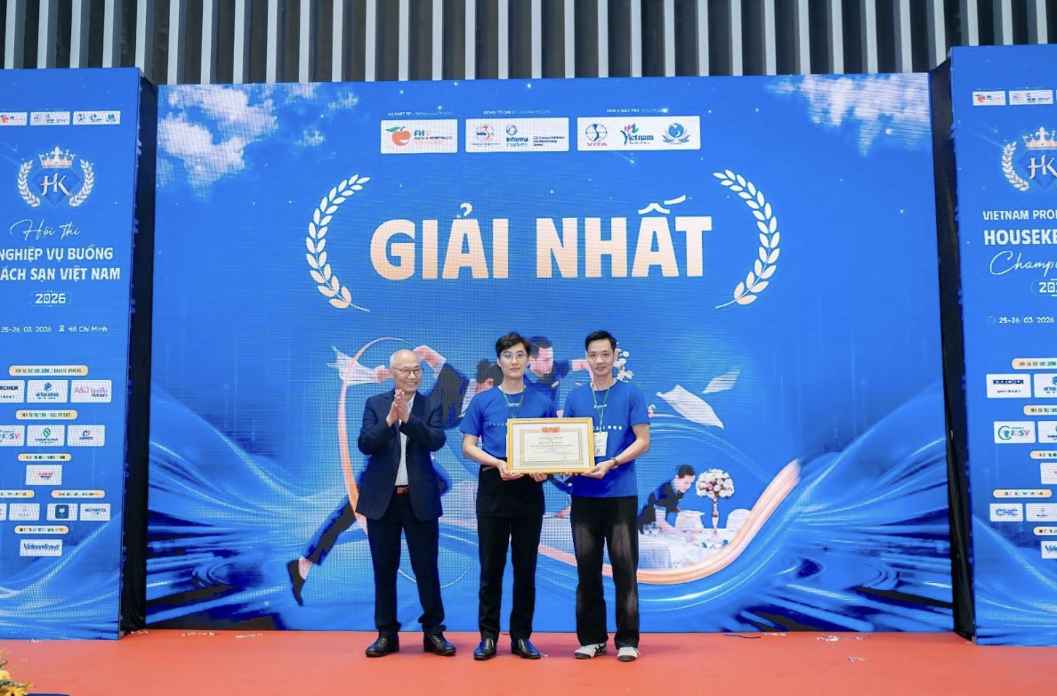 BẾ MẠC HỘI THI NGHIỆP VỤ BUỒNG KHÁCH SẠN VIỆT NAM 2026: ĐỈNH CAO NGHỆ THUẬT TRONG NGÀNH KHÁCH SẠN